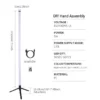⁦RGB LED floor atmosphere decorative light dimmable RGB WW CW controlled indoor LED corner standing lighting Living RGB Decor⁩ - الصورة ⁦4⁩