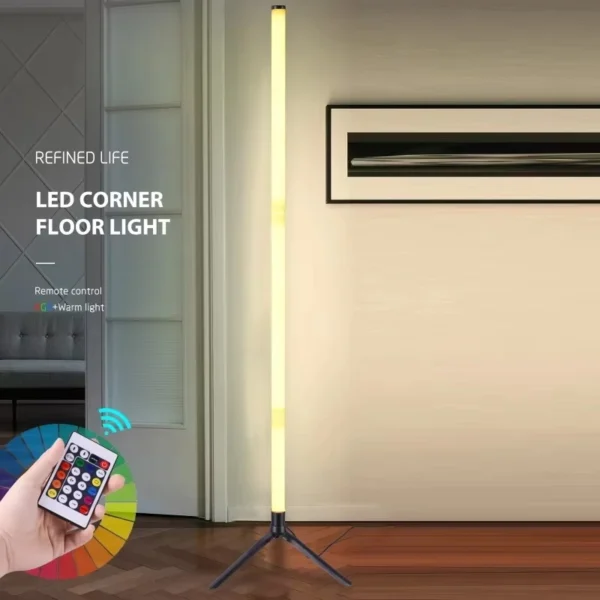 RGB LED floor atmosphere decorative light dimmable RGB WW CW controlled indoor LED corner standing lighting Living RGB Decor